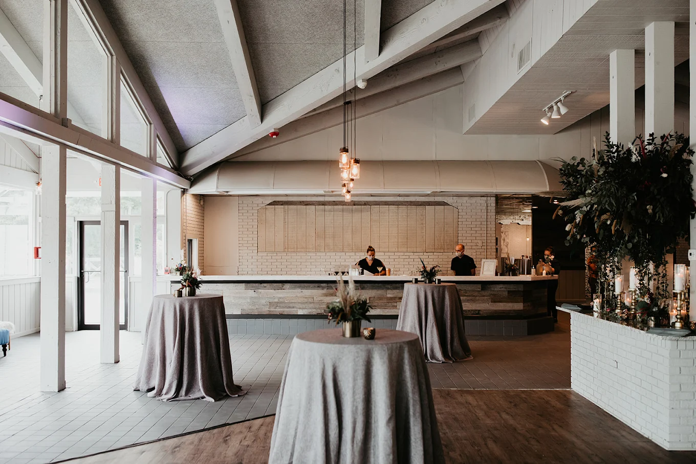 Atlanta wedding venue — The Little Cottage set for a wedding reception