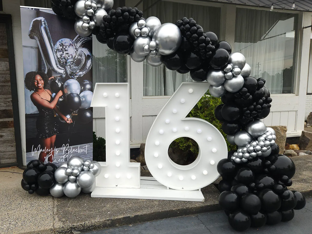 A Sweet 16 birthday party celebration at The Little Cottage