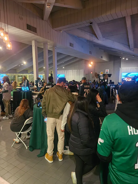 A community meet-up in progress at The Little Cottage