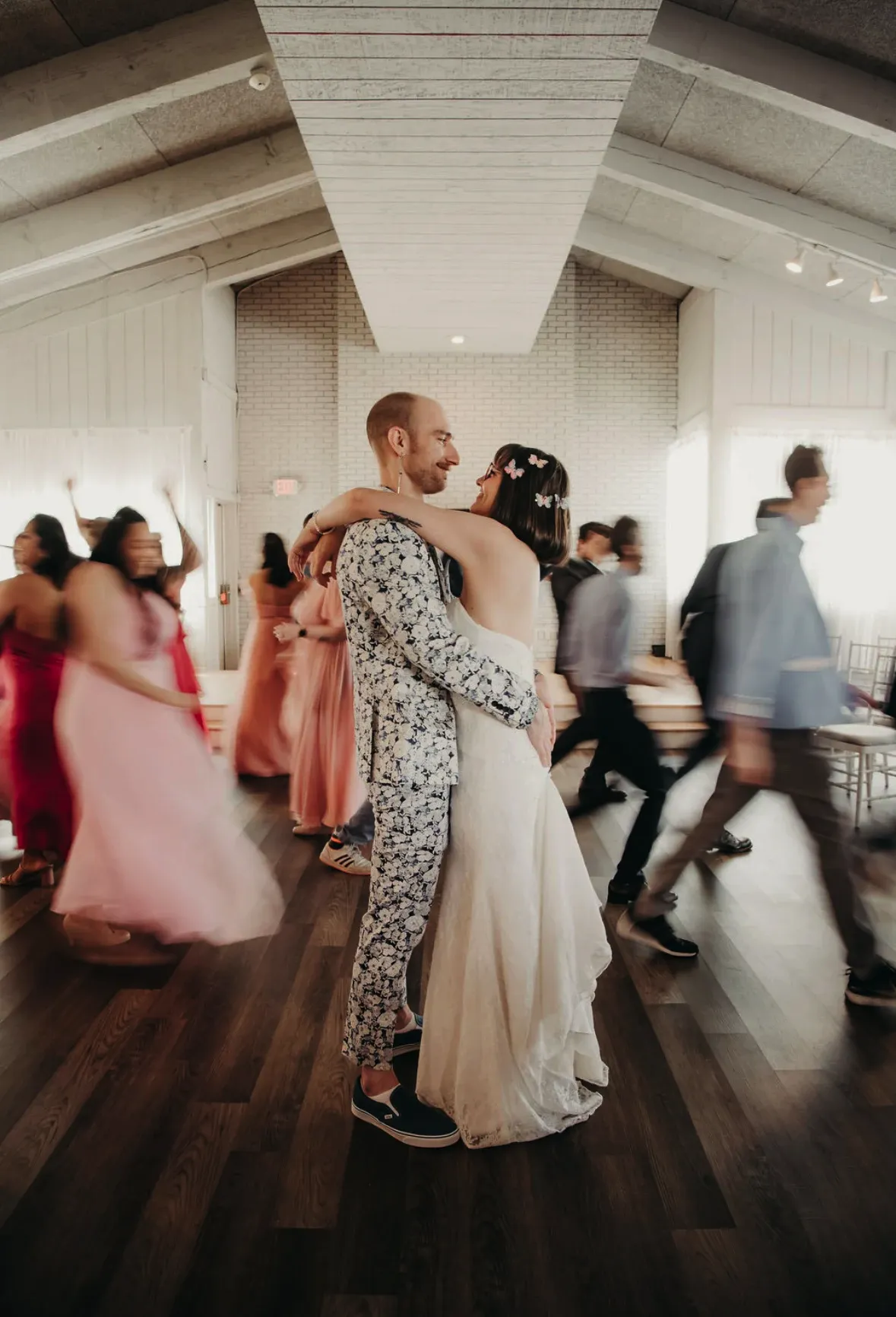 A wedding celebration at The Little Cottage in Smyrna, GA